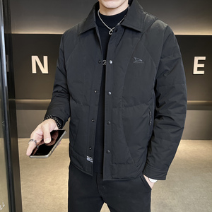 标90轻薄羽绒服男冬季潮流翻领短款外套男士夹克Y2566-P195,男装羽绒服,电商A239
