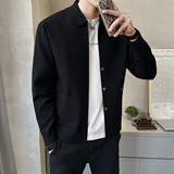 针织翻领天丝开衫春季韩版潮流毛衣百搭外套男士上衣K7737-P130，男装针织衫/毛衣，电商A239