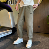 男士休闲裤秋季新款时尚百搭束脚裤运动长裤子男K250766-P78，女装休闲裤，电商A239