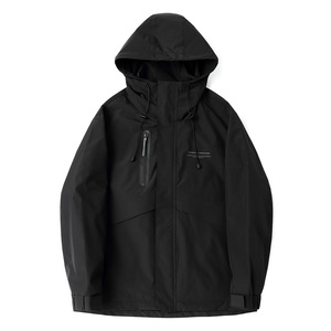 春季潮牌连帽工装夹克冲锋衣外套男潮流帅气休闲上衣服JK77-P120图片