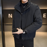 标羽绒服男工装风冬季潮流立领短款外套男士夹克Y185-P198，男装夹克，电商A239