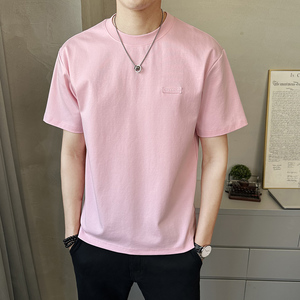 夏季新款男士短袖T恤圆领休闲百搭上衣打底衫T89067-P48图片