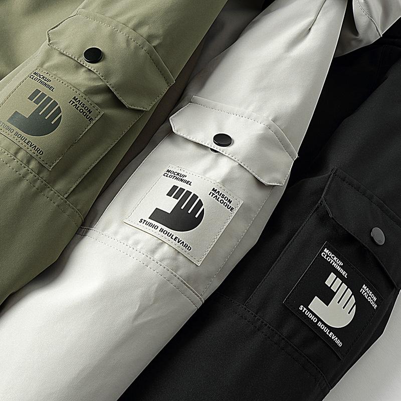 冬季新款店主工装羽绒服男短款冲锋衣保暖羽绒外套Y128-P200,男装羽绒服,电商A239