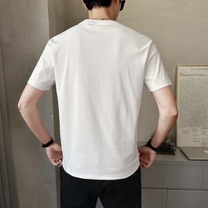 男士短袖T恤2025新款潮流百搭简约宽松圆领体恤半袖夏季T3609-P35图片