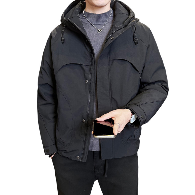 标户外男士连帽羽绒服冬季潮牌高级感防寒服工装外套Y192-P195,男装羽绒服,电商A239