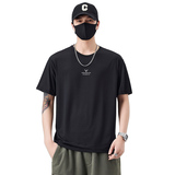 男士冰丝短袖T恤夏季百搭休闲运动圆领半袖上衣T65801-P35控69，男装T恤，电商A239