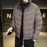 标轻薄排骨羽绒服男冬季潮流立领短款外套男士夹克Y8605-P160，男装夹克，电商A239