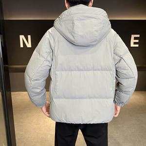 冬季店主风新款连帽标羽绒服男 短款保暖羽绒外套Y2597-P235图片
