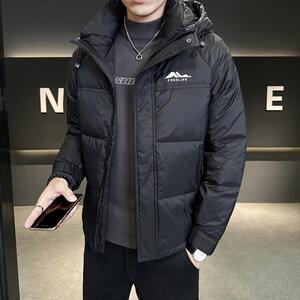 冬季店主风新款连帽羽绒服男 短款保暖羽绒外套Y5531-P165图片