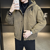 冬季新款工装羽绒服男短款保暖羽绒外套夹克Y9806-P235，男装夹克，电商A239