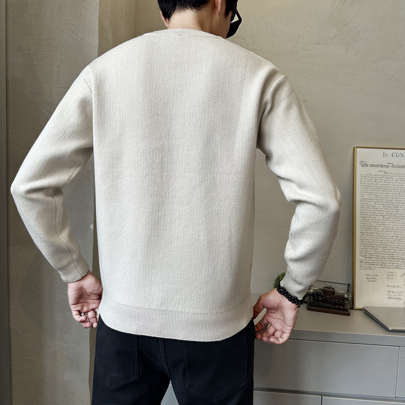 秋冬季圆领针织衫上衣男休闲内搭毛衣MY7750-P68,男装针织衫/毛衣,电商A239