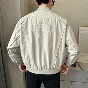 美式飞行员夹克男士2025春秋宽松大码休闲棒球服外套JK6511-P130图片