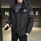 冬季新款工装羽绒服男中长款冲锋衣保暖羽绒外套Y3677-P220，男装羽绒服，电商A239