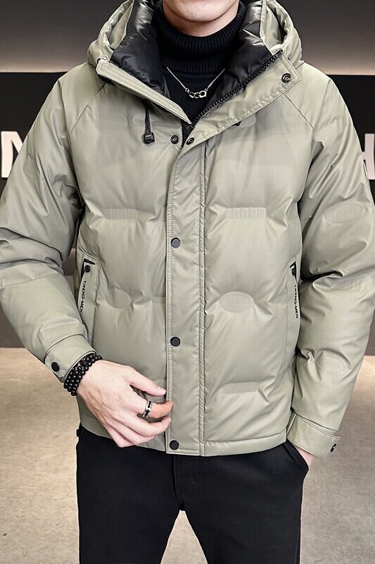 冬季店主风新款连帽羽绒服男短款保暖羽绒外套Y155-P175,男装羽绒服,电商A239