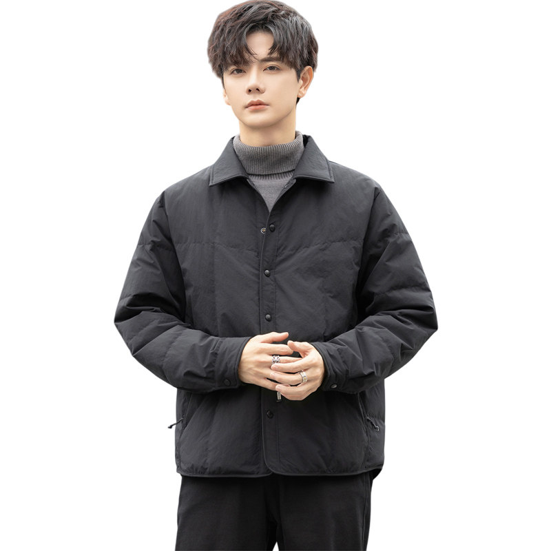 标90轻薄羽绒服男冬季潮流翻领短款外套男士夹克Y2522-P195,男装夹克,电商A239