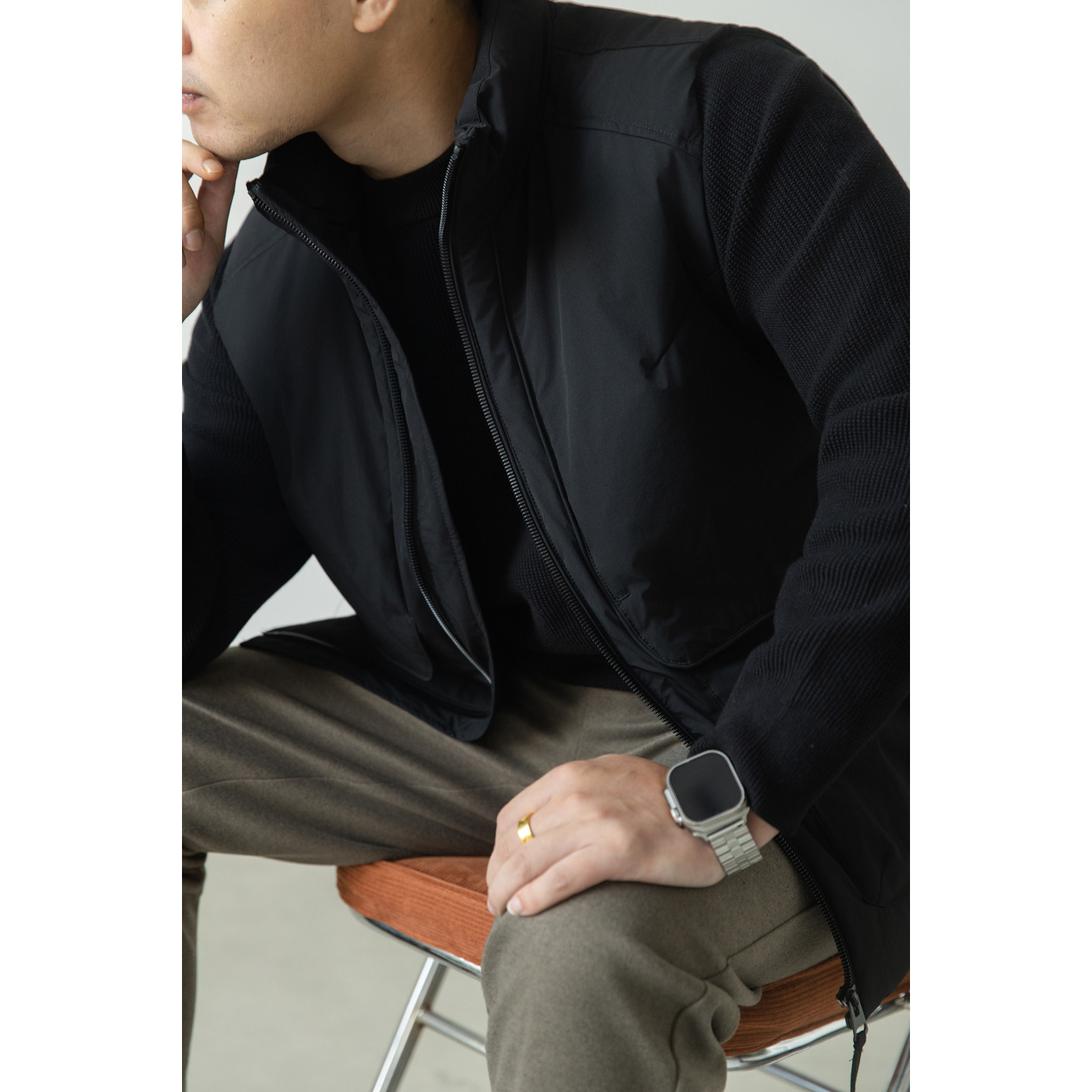 老钱风标羽绒马甲男冬季宽松潮牌保暖外套羽绒服背心M159-P125,男装背心/马甲,电商A239
