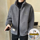 皮毛一体羽绒服男士冬季潮流颗粒绒加厚冬装外套Y9522羽绒-P245，男装羽绒服，电商A239