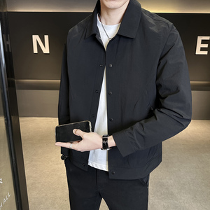 韩版时尚翻领夹克男春秋休闲百搭外套潮流男士外套JK1062-P125，男装夹克，电商A239