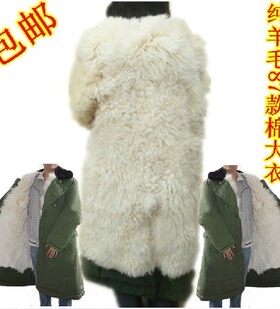 羊皮军大衣87式纯羊毛一体真皮大衣户外野营冬季保暖御寒棉大衣男