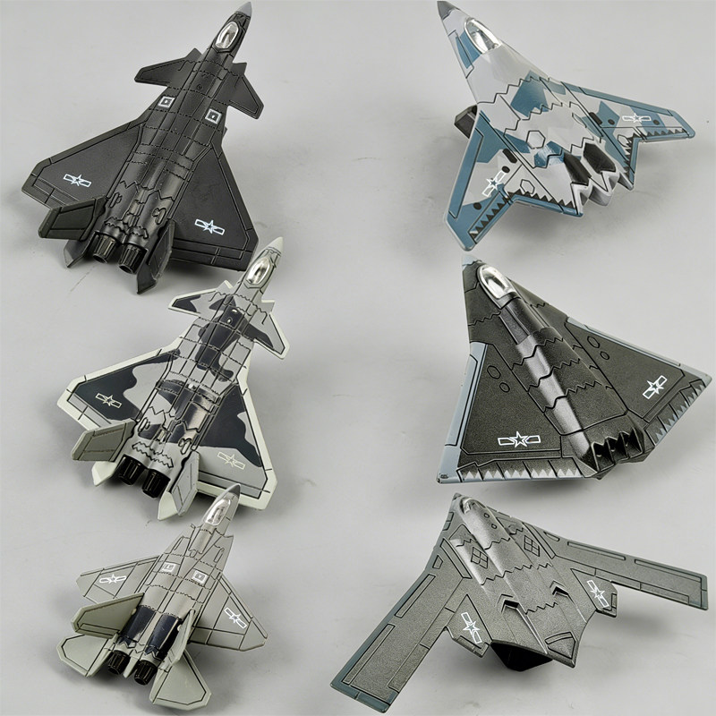 儿童合金战斗机玩具歼20军事歼36飞机收藏轰20航模男孩模型摆件礼