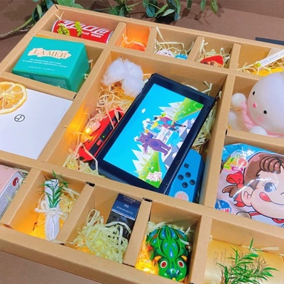 盲盒扣扣乐自制儿童抽抽乐生日礼物空盒送男女友惊喜小卖部洞洞乐