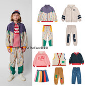 宝宝卡通满印加绒连帽外套马甲套装 25BC秋冬新品 男女童卫衣卫裤