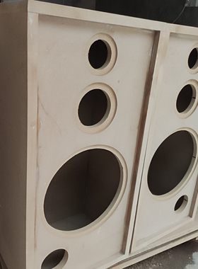 10寸12寸家用落地音箱音响箱体外壳密度中纤厚板毛坯半成品可定制