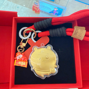 新款足金999chiikawa小八吉伊乌萨奇吉伊卡哇包包挂件钥匙扣礼物