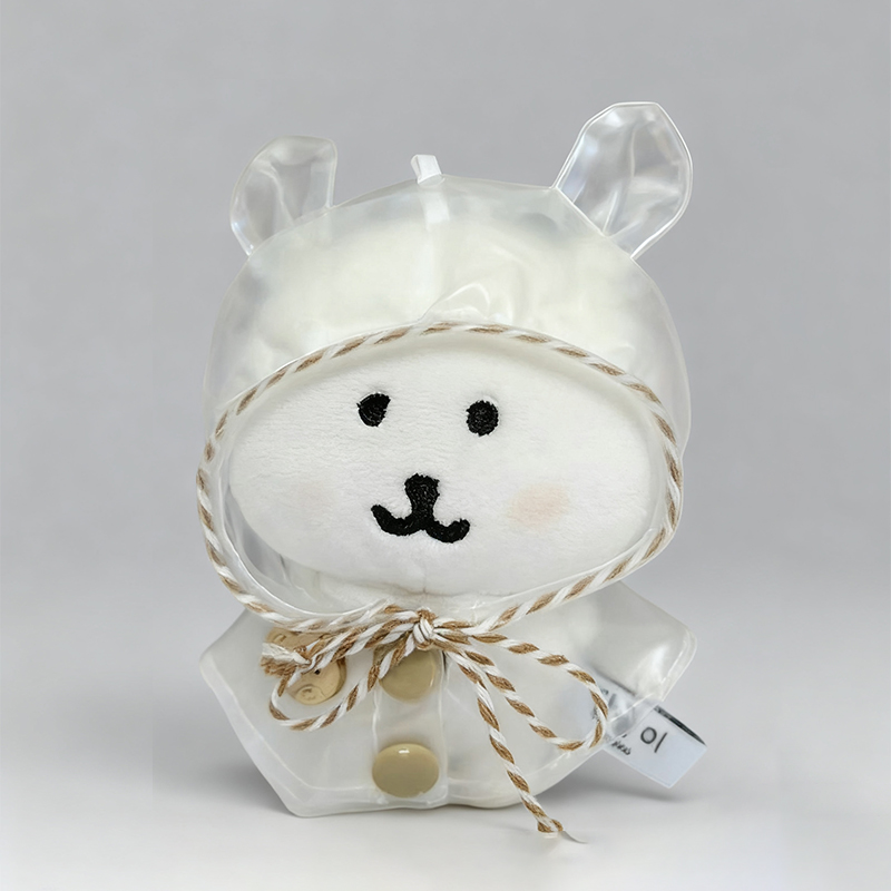 10/13cm自嘲熊雨衣棉花娃娃衣服