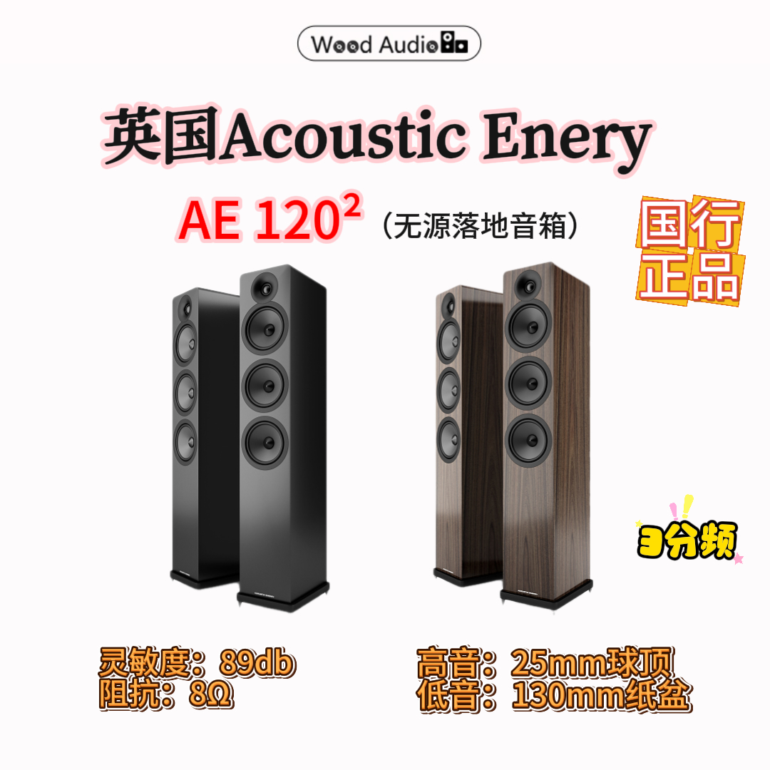 英国Acoustic Energy AE120²落地音箱3分频HIFI箱MK2*杭州实体店