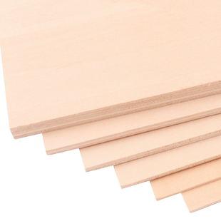 椴木层板 木板diy手工制作建筑模型合成木板材料轻小薄木板片定制