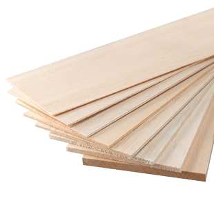 模型材料飞机巴尔沙木板片 轻木板 薄木片DIY手工制作条航模板材