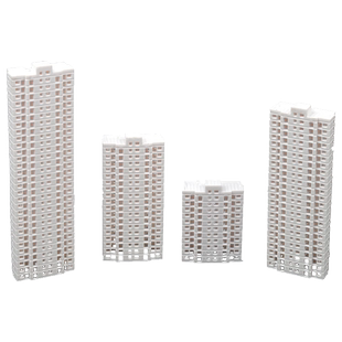 高楼建筑模型材料DIY手工沙盘场景房子大厦公寓1：500洋房1：800