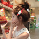 卡通可爱HelloKitty发夹少女心长款 红色KT猫咪刘海夹侧边碎发夹子