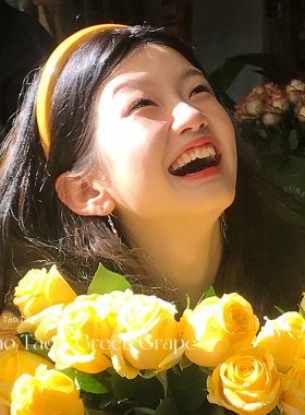 奶油色~简约小鸡黄色细款发箍女高颅顶外出百搭发卡压发头箍发饰