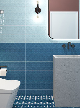 马卡龙瓷砖200x600厨房卫生间墙砖北欧浴室厕所瓷砖ins风粉色蓝色