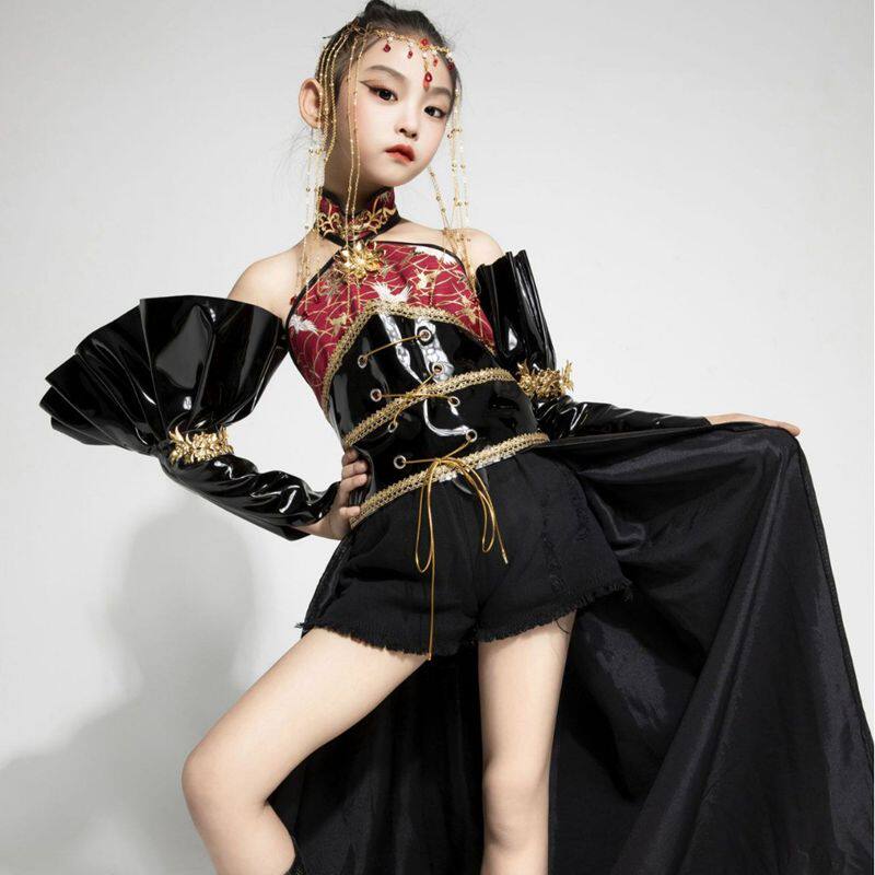 女童中国风汉服唐装走秀潮服