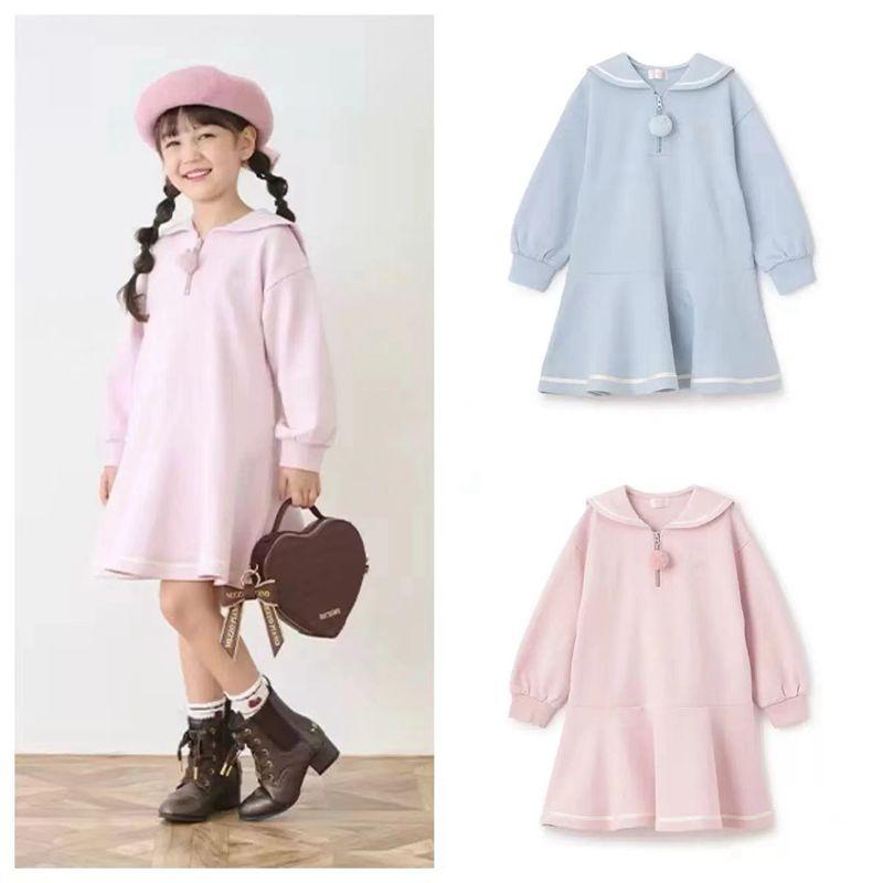 卫衣裙学院风童装秋冬新款日系