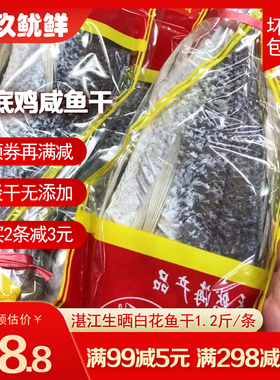 湛江海底鸡鱼干 咸鱼干大眼鸡鱼干白花鱼干黑鸡鱼假红鱼海味干货