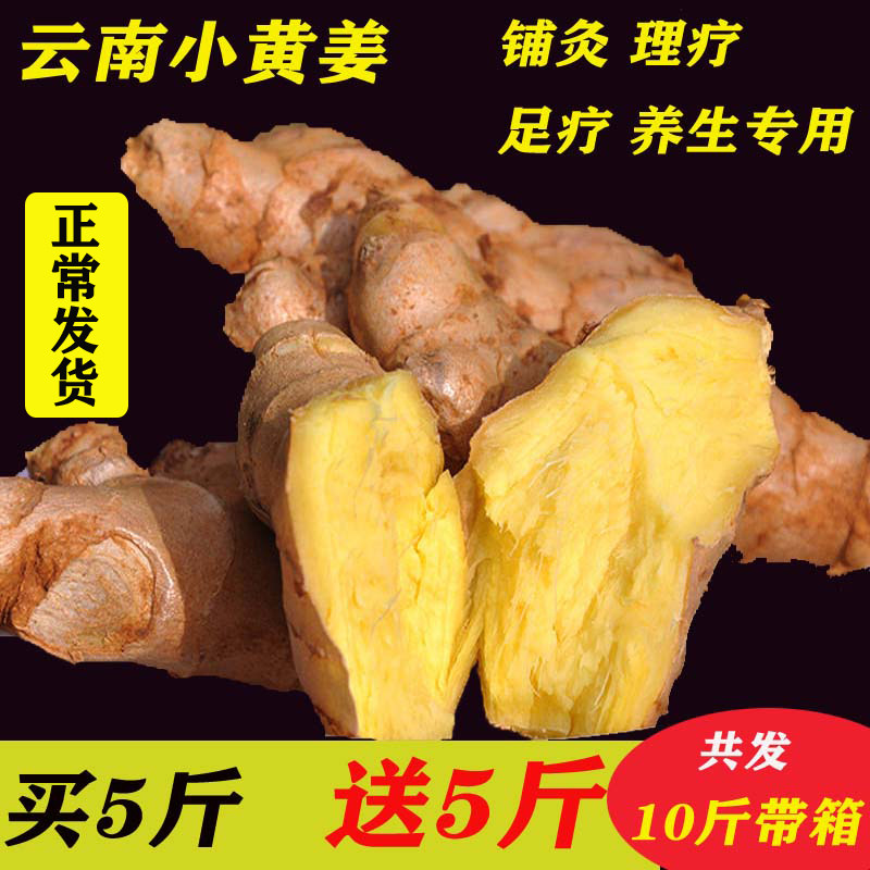 云南小黄姜10斤新鲜生姜黄姜新鲜包邮新姜土姜碎姜小姜理疗养生姜_虎窝淘