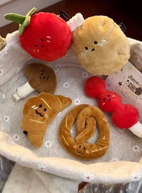 食玩发夹趣味面包房毛绒公仔发卡可爱搞怪少女碎发夹刘海夹发饰女