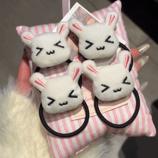 宅系可爱小兔子发圈头绳萝莉少女软萌甜妹洛丽塔头饰学生发饰
