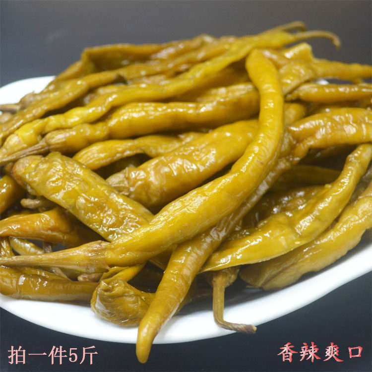 按辣椒湖南特产爽口下饭菜