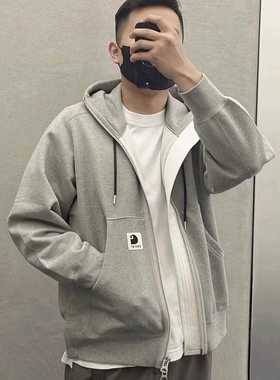 拆解制作Sac联名拉链帽衫开衫连帽卫衣经典解构撞色拼接抓绒外套