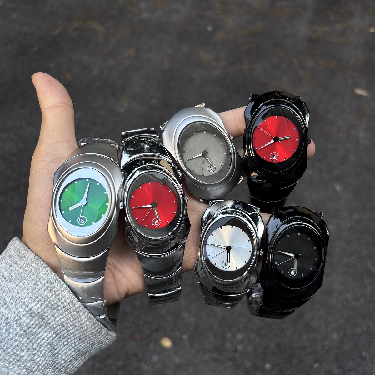 SKONA/斯戈纳y2k异形男士石英手表时尚潮品牌高级ins小众设计腕表