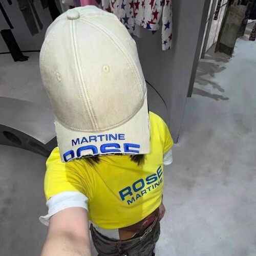 MartineRose做旧水洗遮阳帽