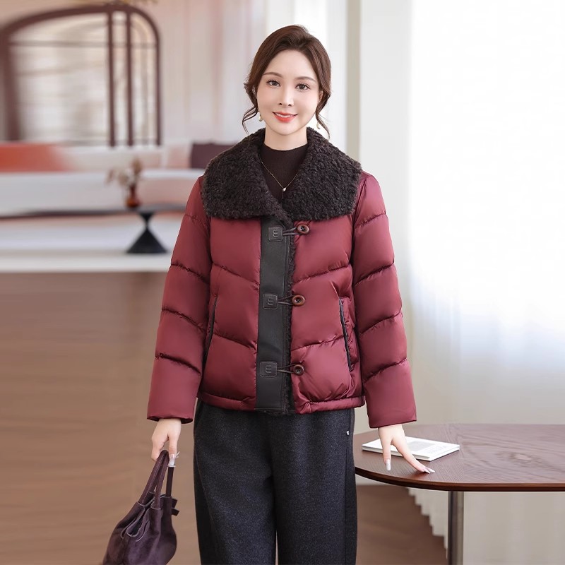 妈妈冬装外套2025新款加绒加厚洋气大码中老年女士秋冬派克服高端