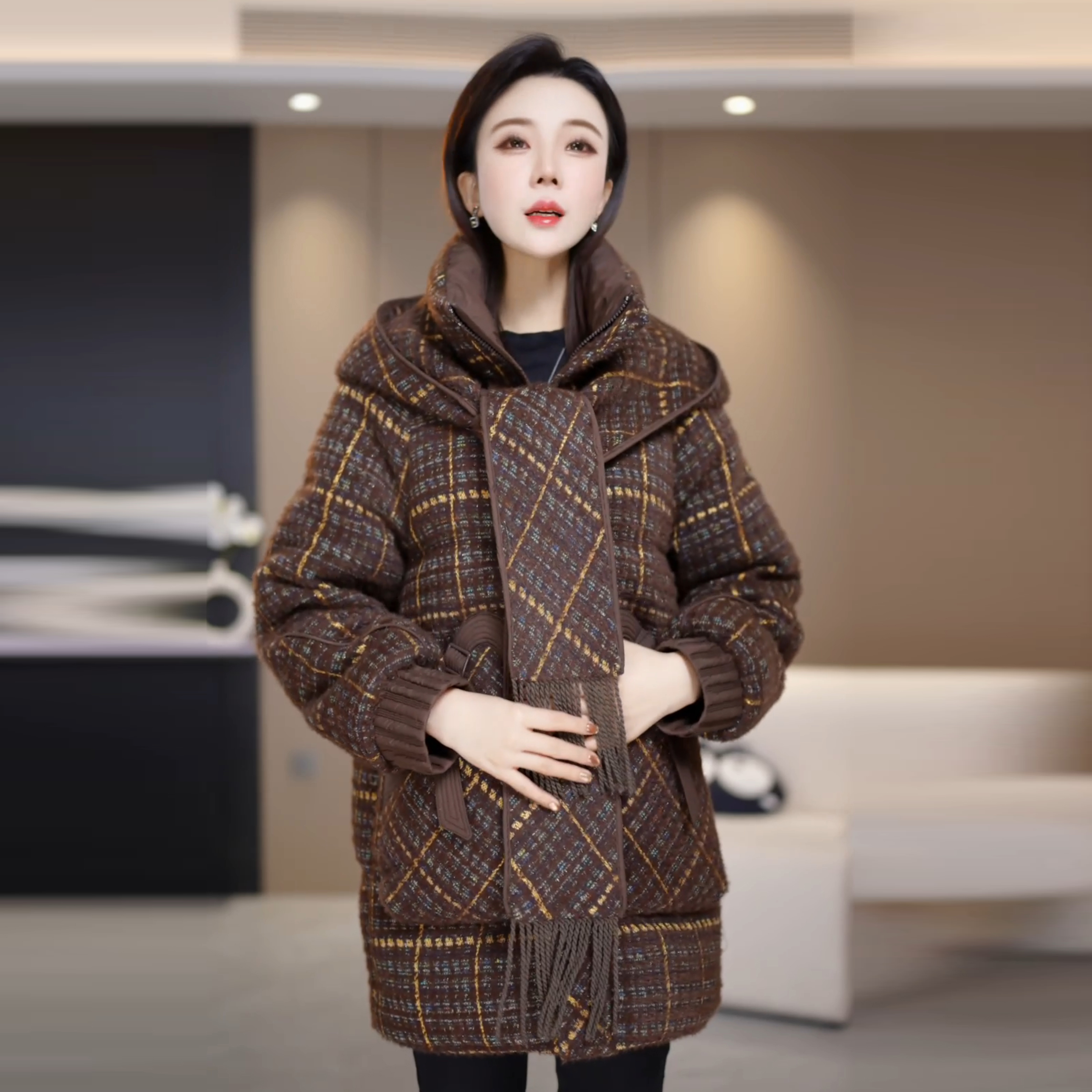 【羽绒服】冬季白鸭绒羽绒服百搭新款时尚莫瑞系穿搭休闲保暖女装