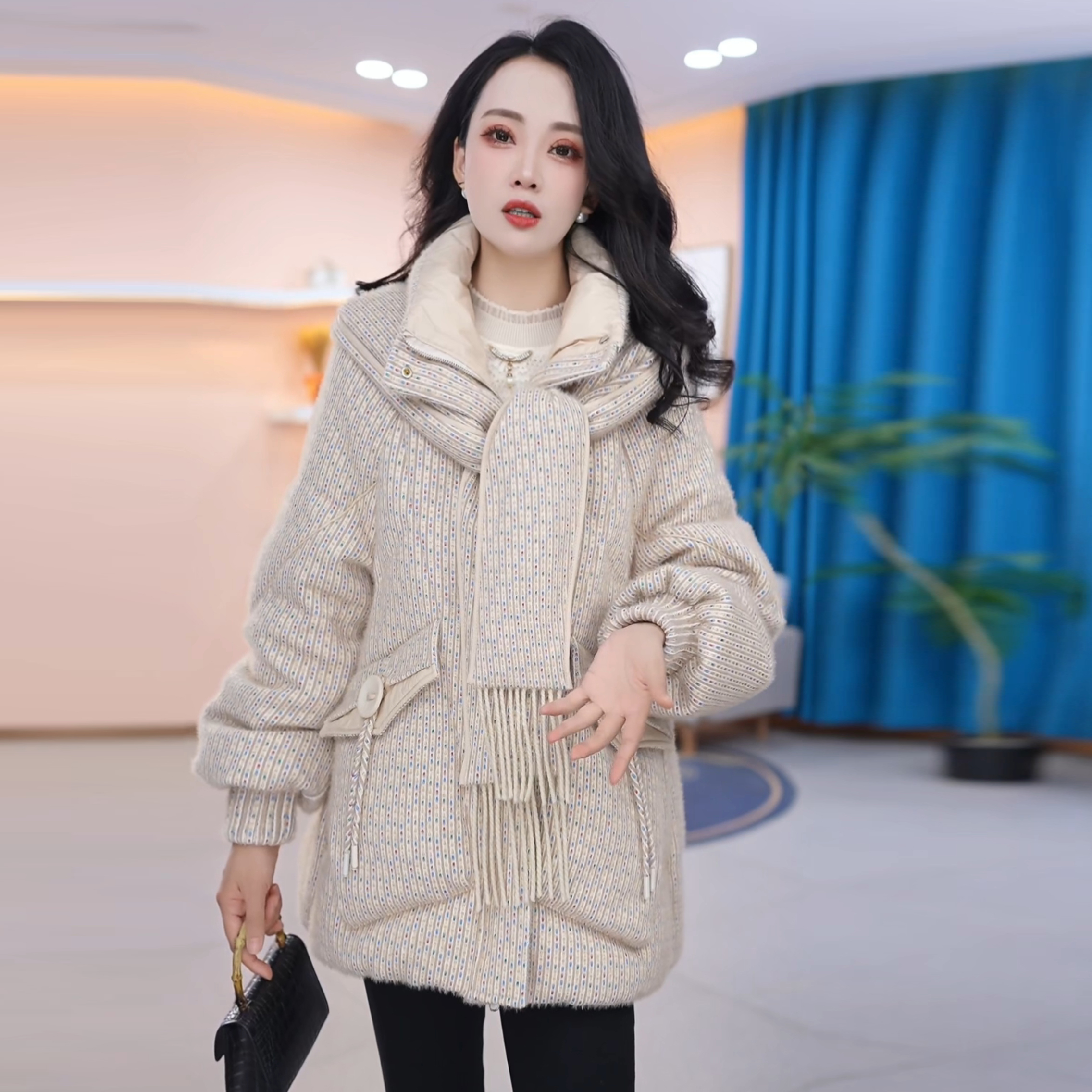 【羽绒服】冬季白鸭绒羽绒服百搭新款时尚莫瑞系穿搭休闲保暖女装