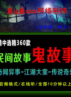 民间故事会灵异恐怖奇闻异事未解之谜直播助眠文案音频短视频素材